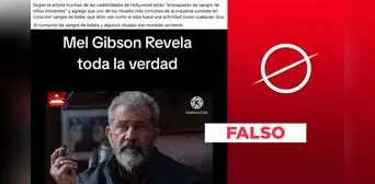 Mel Gibson no dijo que las estrellas de Hollywood consumen "sangre de bebé" Mel Gibson no dijo que las estrellas de Hollywood consumen "sangre de bebé"