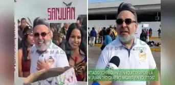 Andrés Hurtado tras llegar a Loreto para celebrar Fiesta de San Juan: "Quiero morir en Iquitos" Andrés Hurtado tras llegar a Loreto para celebrar Fiesta de San Juan: "Quiero morir en Iquitos"