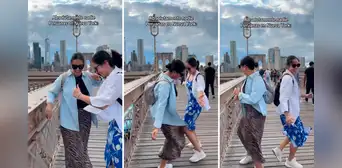 Peruanas la ‘hacen linda’ bailando remix de Alicia Keys y Agua Marina en puente de Nueva York