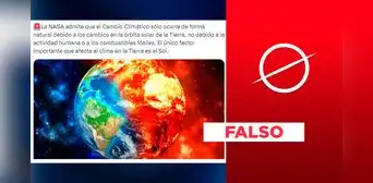 La NASA no admitió que el cambio climático ocurre “solo” de forma natural La NASA no admitió que el cambio climático ocurre “solo” de forma natural