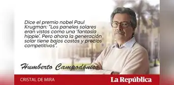 Energías renovables: ¿una fantasía “hippie”?, por Humberto Campodónico Energías renovables: ¿una fantasía “hippie”?, por Humberto Campodónico