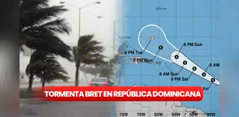Tormenta Bret: ¿cuáles son las advertencias del COE y los pronósticos de la Onamet? Tormenta Bret: ¿cuáles son las advertencias del COE y los pronósticos de la Onamet?