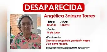 VES: adulta mayor con problemas de memoria se perdió y familiares piden ayuda para encontrarla