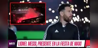 Lionel Messi hizo explotar al coloso de Newell's: en su cumpleaños, asistió a la despedida de Maxi Rodríguez