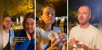 Extranjeros prueban comida en carretilla por primera vez y sus reacciones se vuelven virales
