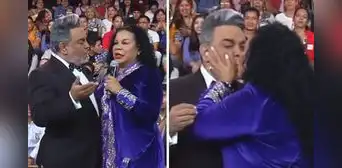 Andrés Hurtado es sorprendido EN VIVO con BESO en la boca de Eva Ayllón