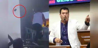 Furiosa turba expulsa a congresista Edwin Martínez cuando llegó a Arequipa: "Lárgate, cobarde" Furiosa turba expulsa a congresista Edwin Martínez cuando llegó a Arequipa: "Lárgate, cobarde"