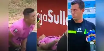 Jugador de Sport Boys sufre terrible agresión con dos latas de cerveza mientras celebraba gol Jugador de Sport Boys sufre terrible agresión con dos latas de cerveza mientras celebraba gol