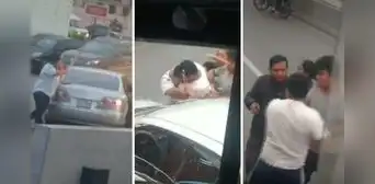 ¡Sin control! Conductores protagonizan fuerte pelea con piedras y palos en Puente Nuevo