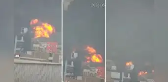 San Luis: cámaras de seguridad captaron voracidad del fuego en incendio en El Agustino San Luis: cámaras de seguridad captaron voracidad del fuego en incendio en El Agustino