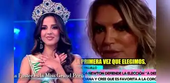 Jessica Newton confirma que su voto le dio a Luciana Fuster la corona de Miss Grand Perú