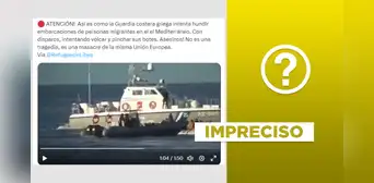 Video de la Guardia Costera griega "atacando barco de migrantes" circula desde 2020 Video de la Guardia Costera griega "atacando barco de migrantes" circula desde 2020