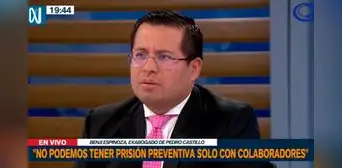 Benji Espinoza sobre PL que da plazos a la colaboración eficaz: “Es una medida jurídicamente necesaria” Benji Espinoza sobre PL que da plazos a la colaboración eficaz: “Es una medida jurídicamente necesaria”