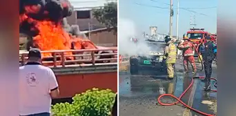Tumbes: contrabandistas queman patrullero de la Policía durante intervención en Aguas Verdes Tumbes: contrabandistas queman patrullero de la Policía durante intervención en Aguas Verdes