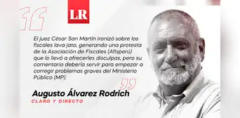 Lavar el MP con jabón San Martín, por Augusto Álvarez Rodrich Lavar el MP con jabón San Martín, por Augusto Álvarez Rodrich