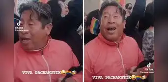 Asistente confunde Marcha del Orgullo con fiesta del Inti Raymi: "¡Viva Pachacútec!" Asistente confunde Marcha del Orgullo con fiesta del Inti Raymi: "¡Viva Pachacútec!"