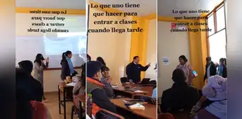 Profesor de Juliaca castiga a universitarios con baile por llegar tarde: “La cuarta me representa” Profesor de Juliaca castiga a universitarios con baile por llegar tarde: “La cuarta me representa”
