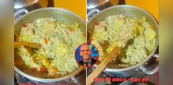 Jóvenes querían preparar aguadito y terminan haciendo arroz con pollo: "Siguieron la receta de Mr. Peet" Jóvenes querían preparar aguadito y terminan haciendo arroz con pollo: "Siguieron la receta de Mr. Peet"