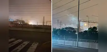 Bomberos atienden incendio dentro las instalaciones de Luz del Sur en Surquillo Bomberos atienden incendio dentro las instalaciones de Luz del Sur en Surquillo