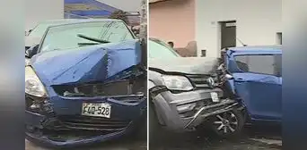 Breña: policía chocó su vehículo contra otros autos que se encontraban estacionados