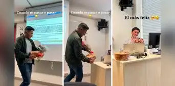 Joven 'soborna' a su maestro con singulares regalos para aprobar el ciclo: "Asegurando los parciales"