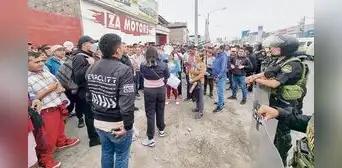 Colas y caos por protesta de choferes en estación del Metropolitano Colas y caos por protesta de choferes en estación del Metropolitano