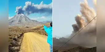 Volcán Ubinas: registran primera explosión y piden evacuar de emergencia a la población Volcán Ubinas: registran primera explosión y piden evacuar de emergencia a la población