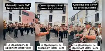 Policías tocan canción de Flor Pileña y redes enloquecen: “¿Dónde los contrato para mi fiesta?"