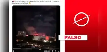 En el Parlamento Europeo de Estrasburgo, Francia, no hubo una “explosión”, como señala post viral En el Parlamento Europeo de Estrasburgo, Francia, no hubo una “explosión”, como señala post viral