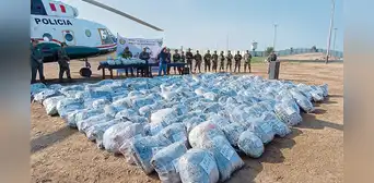La Libertad: incautan más de 6.000 Kg de droga en sierra de la región La Libertad: incautan más de 6.000 Kg de droga en sierra de la región