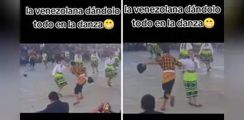 Extranjera asombra en redes al bailar huaino en Apurímac: "La venezolana dándolo todo" Extranjera asombra en redes al bailar huaino en Apurímac: "La venezolana dándolo todo"