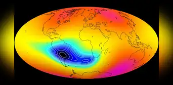 Una anomalía en el campo magnético sigue creciendo sobre Sudamérica: estas son sus consecuencias