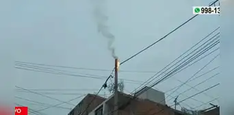 San Miguel: se reporta cortocircuito en cables de vía pública San Miguel: se reporta cortocircuito en cables de vía pública