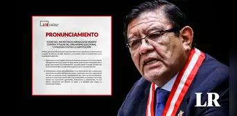 Pleno del JNE rechaza amenazas de muerte contra Salas Arenas: "Requerimos al MP una pronta acción" Pleno del JNE rechaza amenazas de muerte contra Salas Arenas: "Requerimos al MP una pronta acción"