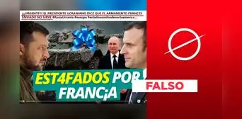 Volodímir Zelenski, presidente de Ucrania, no anunció que el armamento enviado por Francia “no sirve”