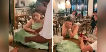 Pareja cena en restaurante de lujo y mujer no esperaba que le pidieran matrimonio: "Pensé que era el postre"