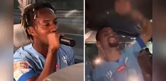 André Carrillo sorprende al cantar "Uva Bombom" con jugadores de Al Hilal y video se vuelve viral