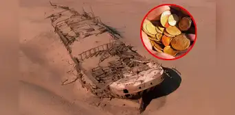 Este es el barco hallado en un desierto con 2.000 monedas de oro a casi 500 años de su naufragio Este es el barco hallado en un desierto con 2.000 monedas de oro a casi 500 años de su naufragio