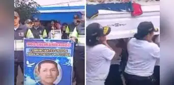 Huacho: familiares y amigos despiden a sereno que murió ahogado tras salvar a 3 personas