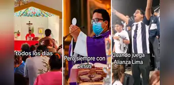 Sacerdote es hincha de Alianza Lima y usuarios reaccionan: “La blanquiazul ya tiene ayuda divina”