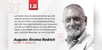 Estabilidad de muy baja intensidad, por Augusto Álvarez Rodrich