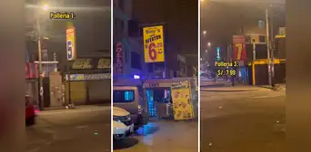 Joven camina por una calle y queda en shock al ver ‘guerra de precios’ del pollo a la brasa Joven camina por una calle y queda en shock al ver ‘guerra de precios’ del pollo a la brasa
