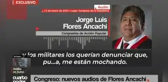 Jorge Flores menciona a Jorge Montoya, José Cueto y Chiabra en un nuevo audio de recorte de sueldo Jorge Flores menciona a Jorge Montoya, José Cueto y Chiabra en un nuevo audio de recorte de sueldo