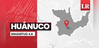 Temblor de magnitud 4.8 se sintió en Huánuco hoy, según IGP Temblor de magnitud 4.8 se sintió en Huánuco hoy, según IGP
