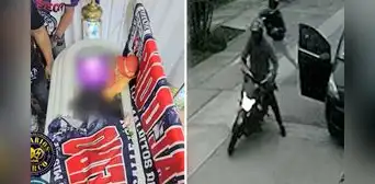 Delincuente abatido en Surco es despedido con una pistola encima de su ataúd