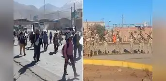 Ejército y PNP resguardan salida de Arequipa ante anuncio de protestas Ejército y PNP resguardan salida de Arequipa ante anuncio de protestas