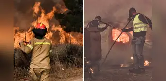 Grecia lucha contra 3 grandes incendios forestales que afectan otras zonas del hemisferio norte Grecia lucha contra 3 grandes incendios forestales que afectan otras zonas del hemisferio norte