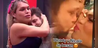 Nicola y Wendy protagonizan romántico beso tras salvarse de eliminación en 'La casa de los famosos'