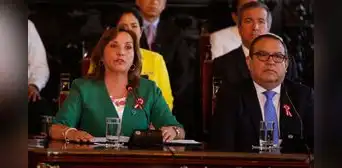 Boluarte sobre posible radicalización de 'Marcha Nacional': "Es una amenaza a la democracia" Boluarte sobre posible radicalización de 'Marcha Nacional': "Es una amenaza a la democracia"