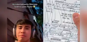 Youtuber presume boletos para concierto de Taylor Swift y muestra código de barras